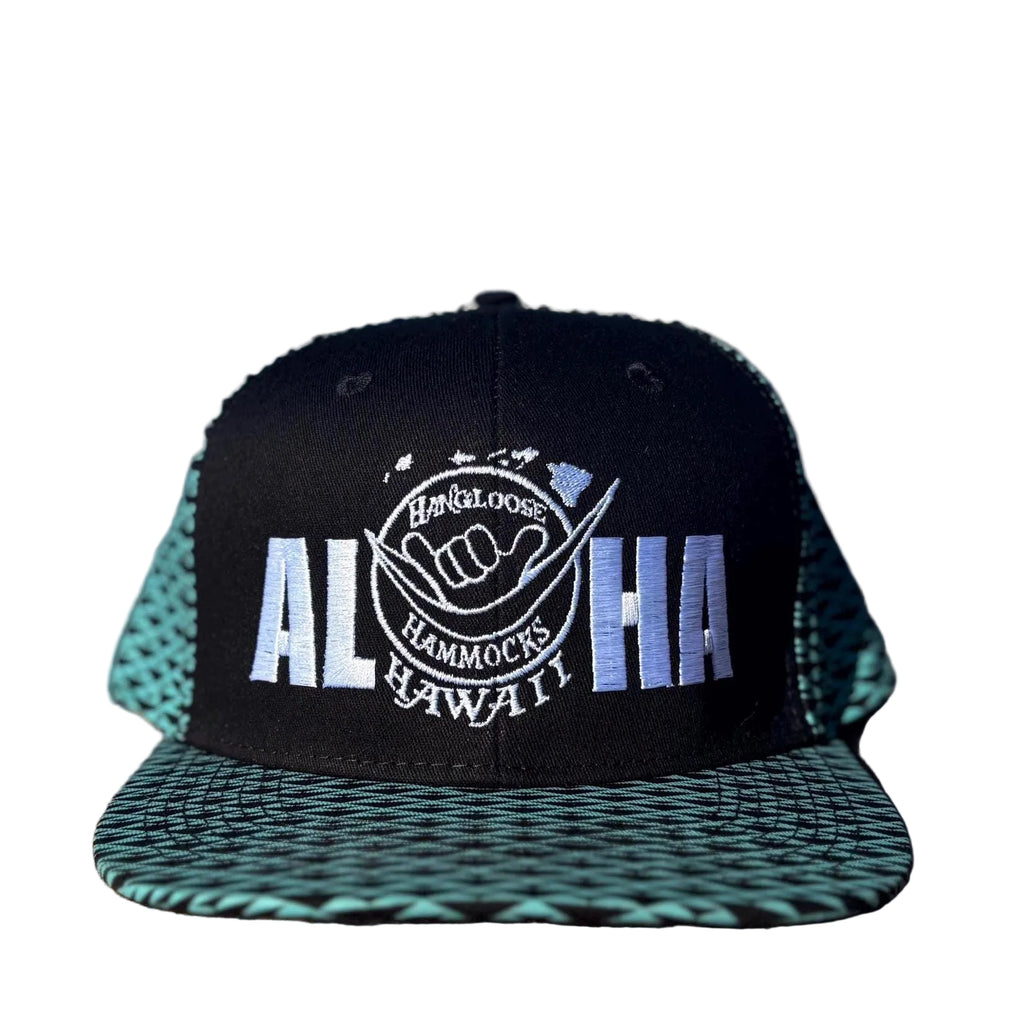 Maui Embroidered Trucker Hat | Aloha Flat Bill Snapback | Hawaii Island-Made