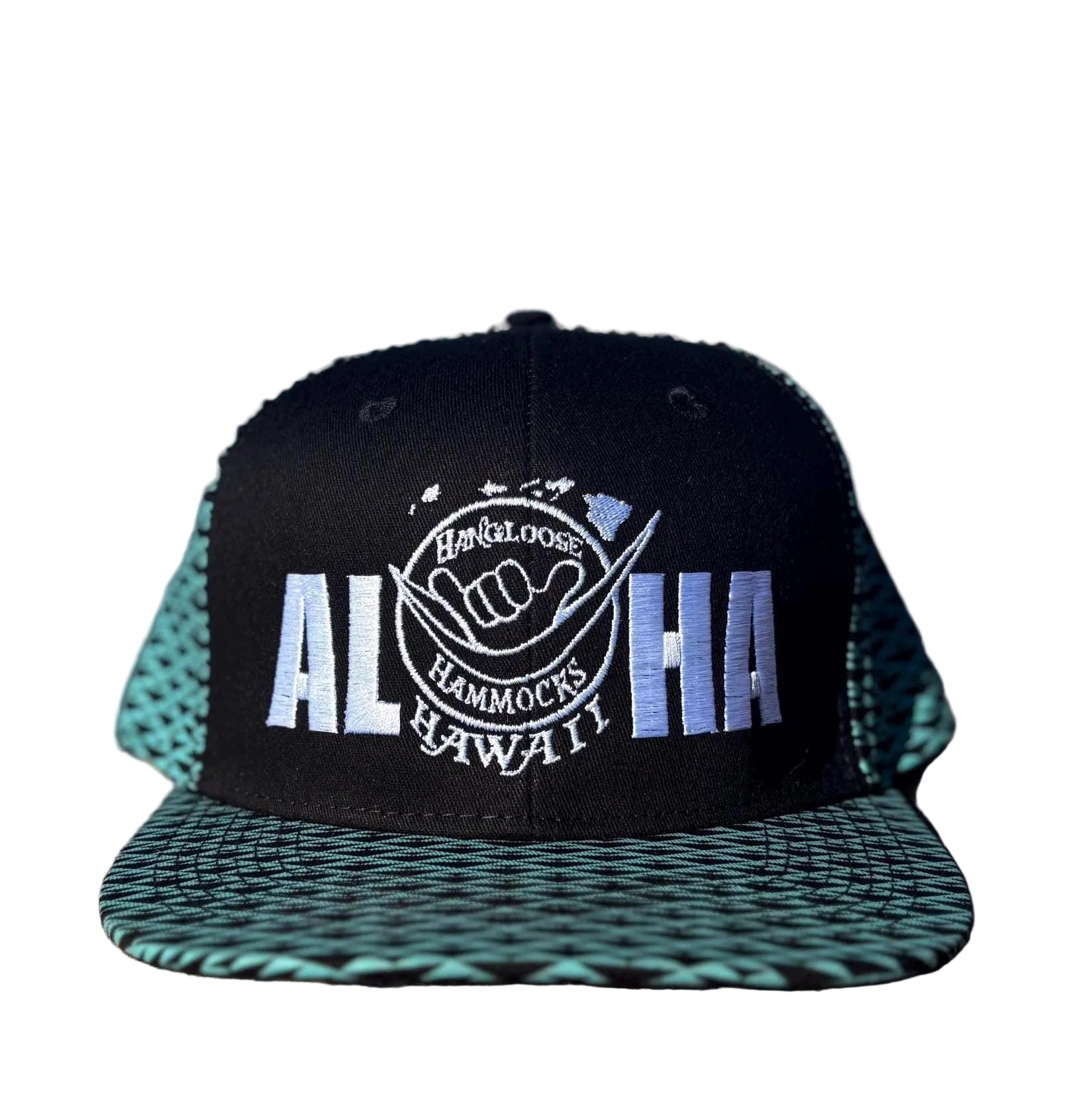 Maui Embroidered Trucker Hat | Aloha Flat Bill Snapback | Hawaii Island-Made