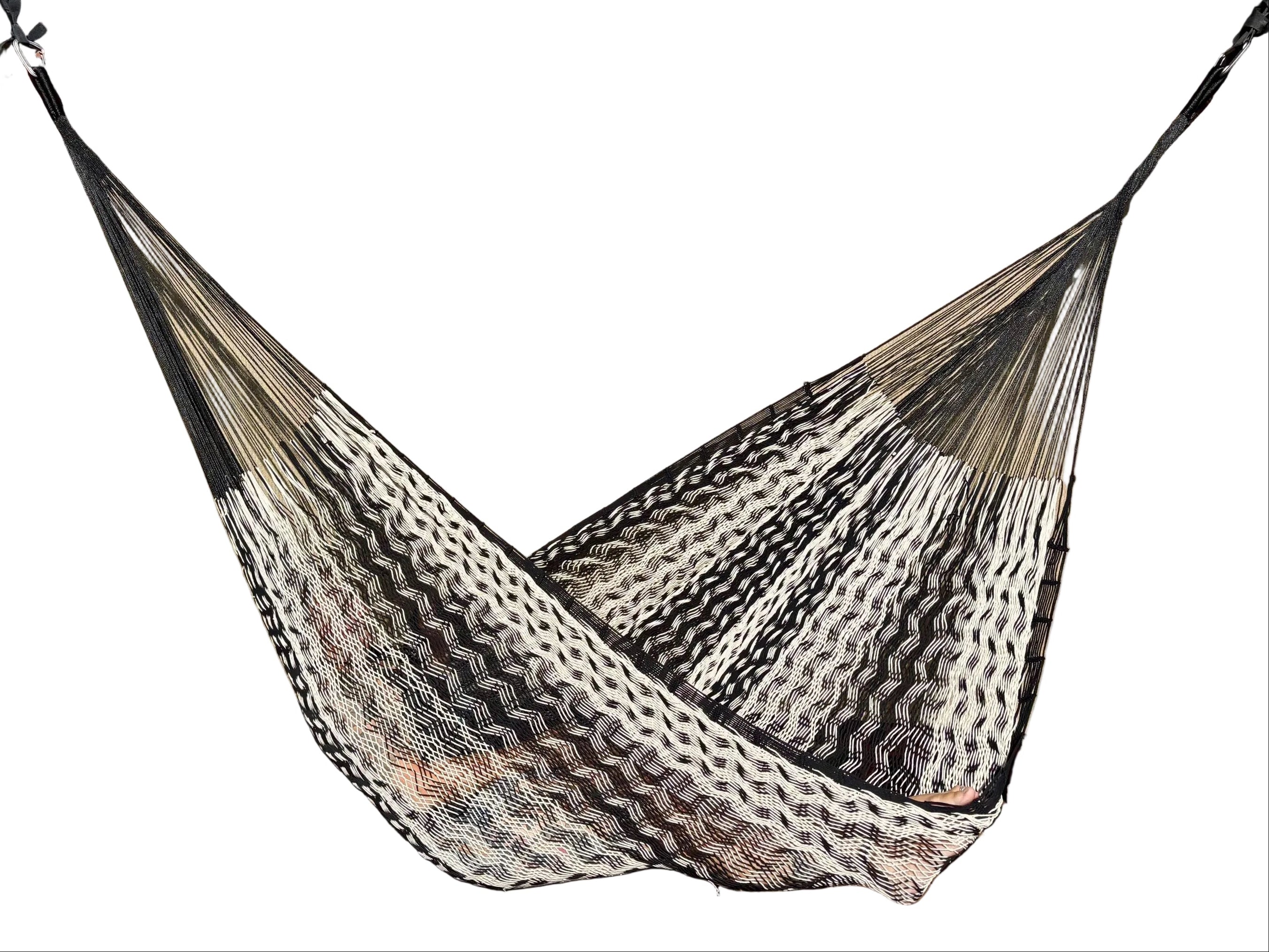 Thick Cord Mayan Hammock • 100% Breathable Cotton • 800+ lb Rated • Handwoven in Yucatán • Fair Trade • Choose Your Color