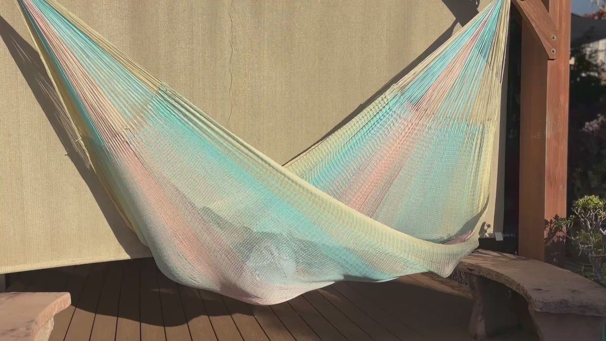 Handwoven Thai Hammock • Weather-Resistant, Fair Trade (Natural White, Cream Color) (Copy 2)